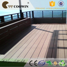 piso exterior de madera impermeable y plástico del decking del veranda del piso